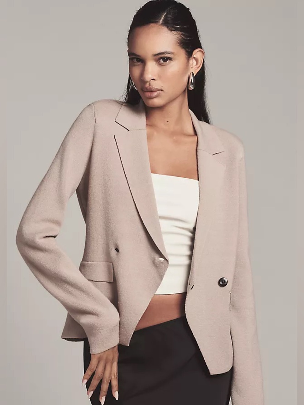 Maeve knit blazer